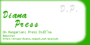 diana press business card